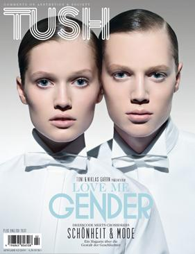 <b>...</b> Garrn und ihrem Bruder <b>Niklas Garrn</b> zum Titelthema „Love Me Gender“. - tush-modepilot-garrn-toni-love-me-gender