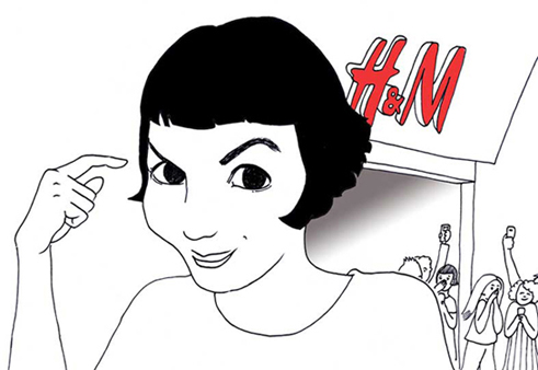 Modepilot-audrey-Tautou-Grafik-Exklusiv-Sandra-Lajain-H&M-Zitat-Shopping-Fashion-Blog