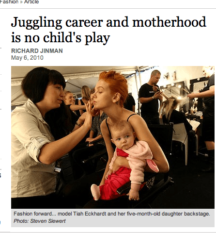 Australian Fashion week Model Baby Modepilot