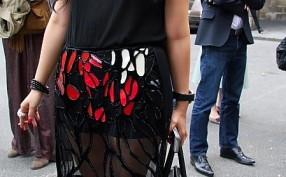 Streetstyle durchsichtiger Rock