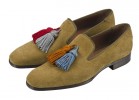 JIMMY-CHOO-MEN-SS13-Foxley-Textured-Suede-Satin-Tobacco-modepilot-blog-schuhe-tassel-loafer-Mix Pair