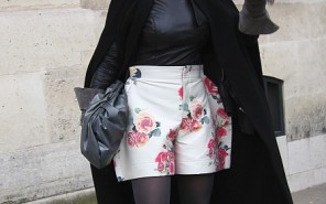 Streetstyle Blümchen short