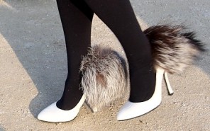 Schuhe mit Puschel