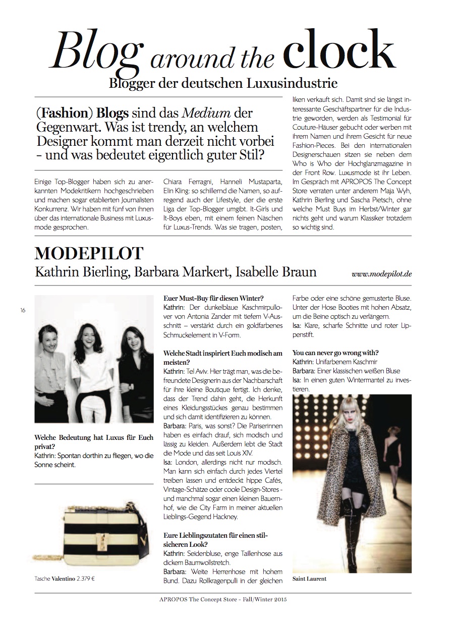 apropos magazin modepilot