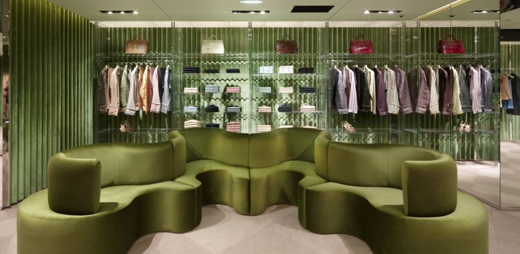 Das Sofa bei Prada