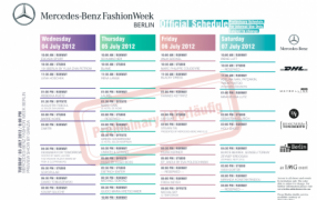 Vorläufiger Schauenplan Berlin Fashion Week