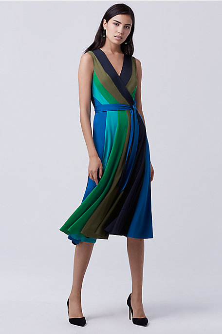 wrap dress silk diane von furstenberg