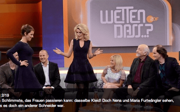 Wetten, dass es zweimal Alaïa war..?