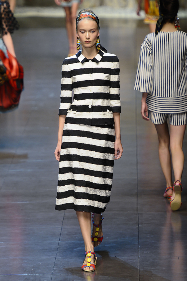 Modepilot-Trend-Streifen-Fashionweek-Paris-Mode-Blog-Dolce & Gabbana