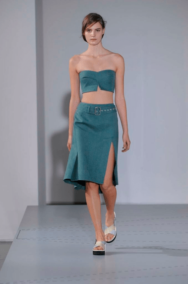 Jil Sander Blaugrün Sommer 2014 Modepilot