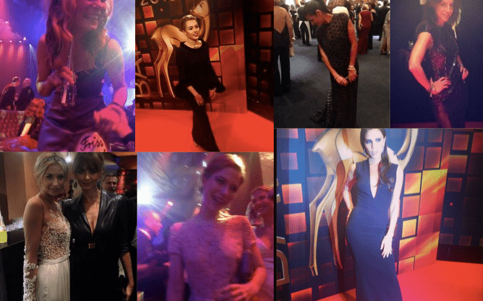 Collage Bambi 2013 Kleider Modepilot