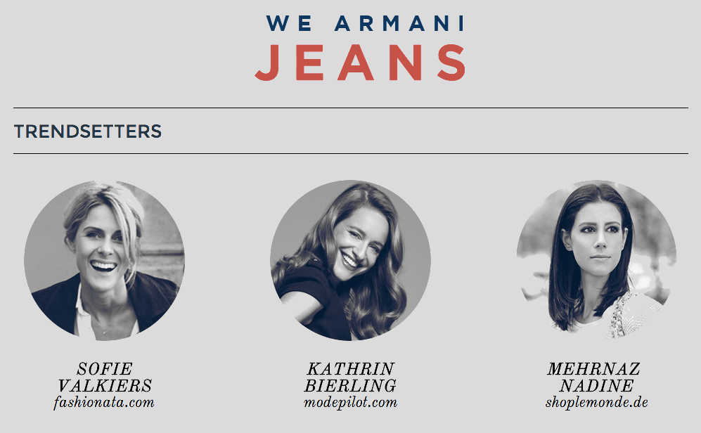 Blogger Armani we Jeans Modepilot