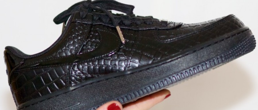 Nike Air force 1 low 07 PRM reptile patent black