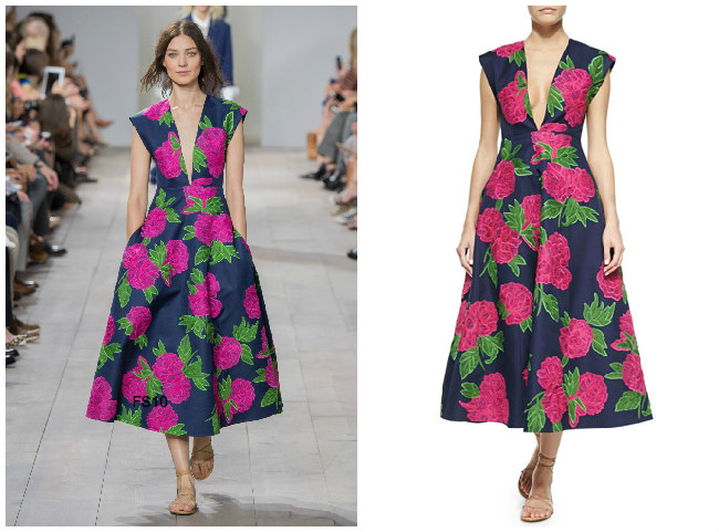 Kleid Geranien Michael Kors Blumen Blumenkleid rosa blau