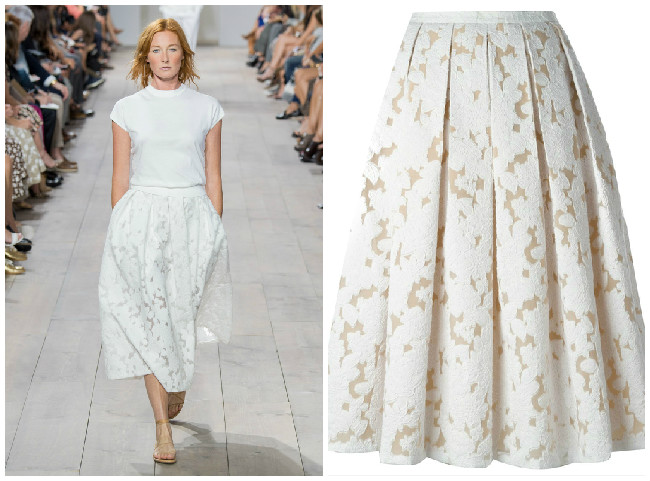 Rock spitze michael Kors weiß