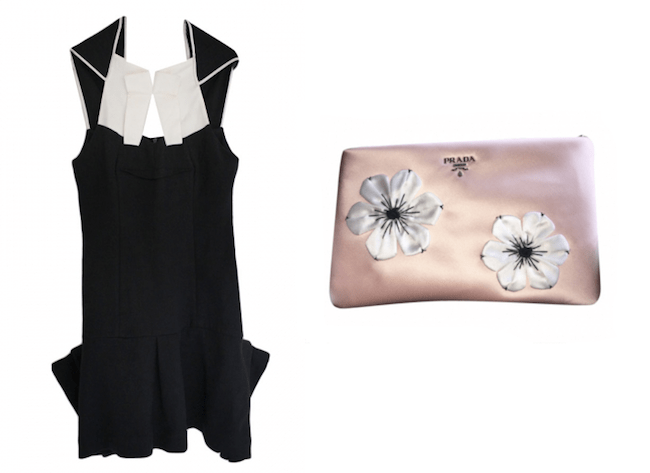 Leinenkleid Roland Mouret Clutch Prada Modepilot Videdressing