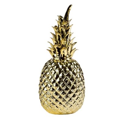 ananas dekoration gold