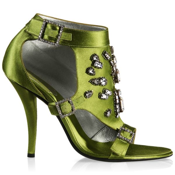 Roger Vivier Diam's Biker green Modepilot