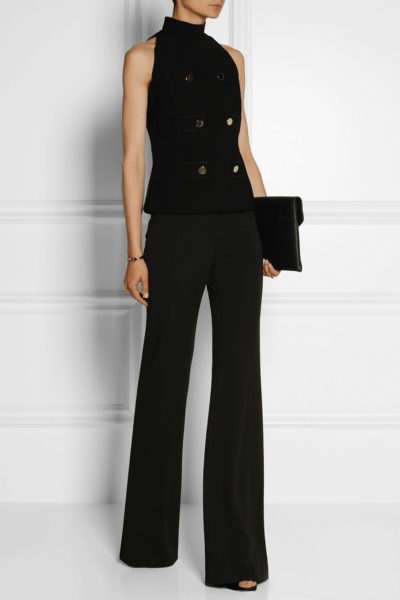 Schwarze Schlaghose Strech-Crepe Modepilot Derek Lam Net-a-porter