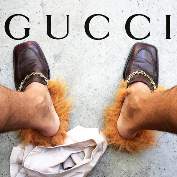 Gucci loafer fur fell
