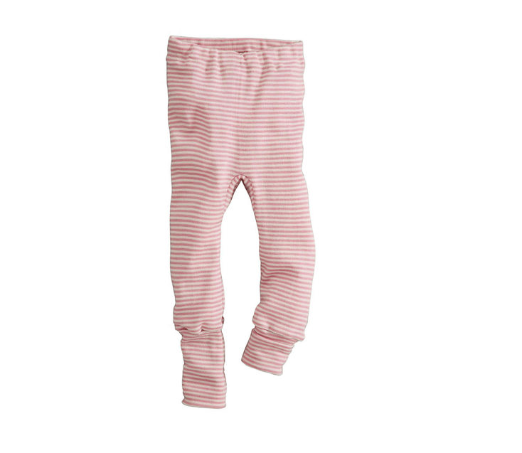 Babyhose aus Bio-Schurwolle und Seide mit extrabreiten Bündchen am Fuß zum Umkrempeln, bzw. Mitwachsen von hessnatur