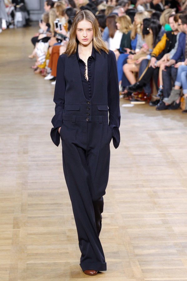 Chloé Dunkelblau Navy Jumpsuit Modepilot