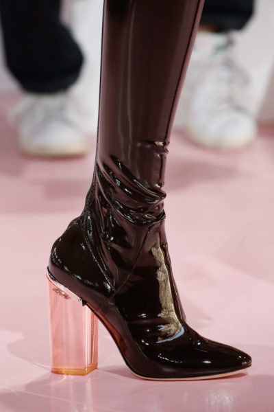 dior plexy acryl patent leather boots lackleder