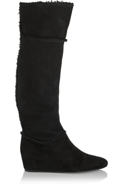 Lammfellstiefel Lanvin Schwarz Modepilot