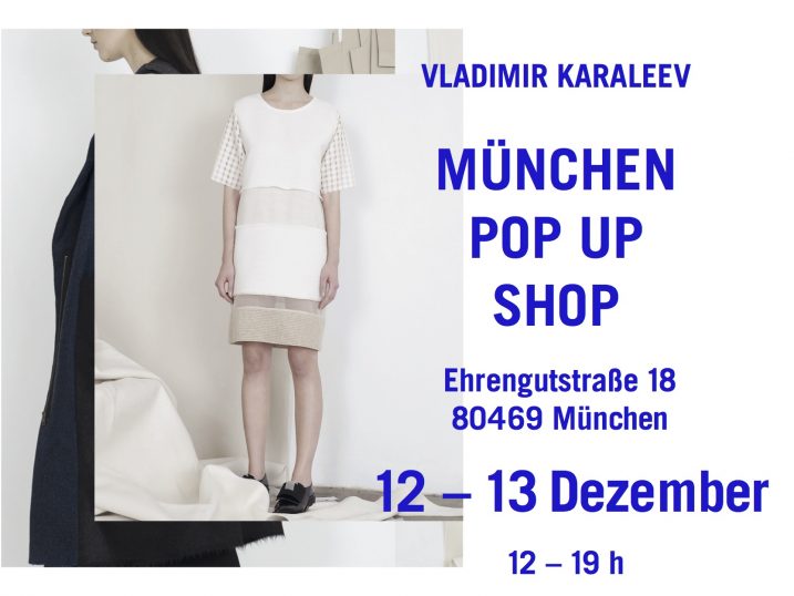 Vladimir Karaleev Store pop up münchen kaufen