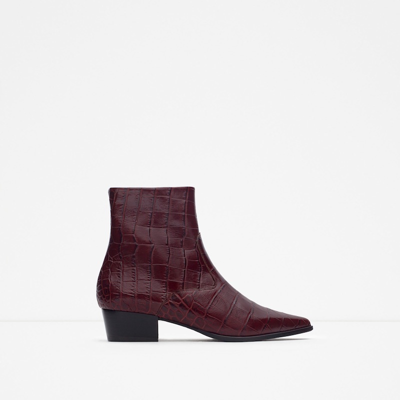 Kroko Stiefelette Zara Sale Modepilot