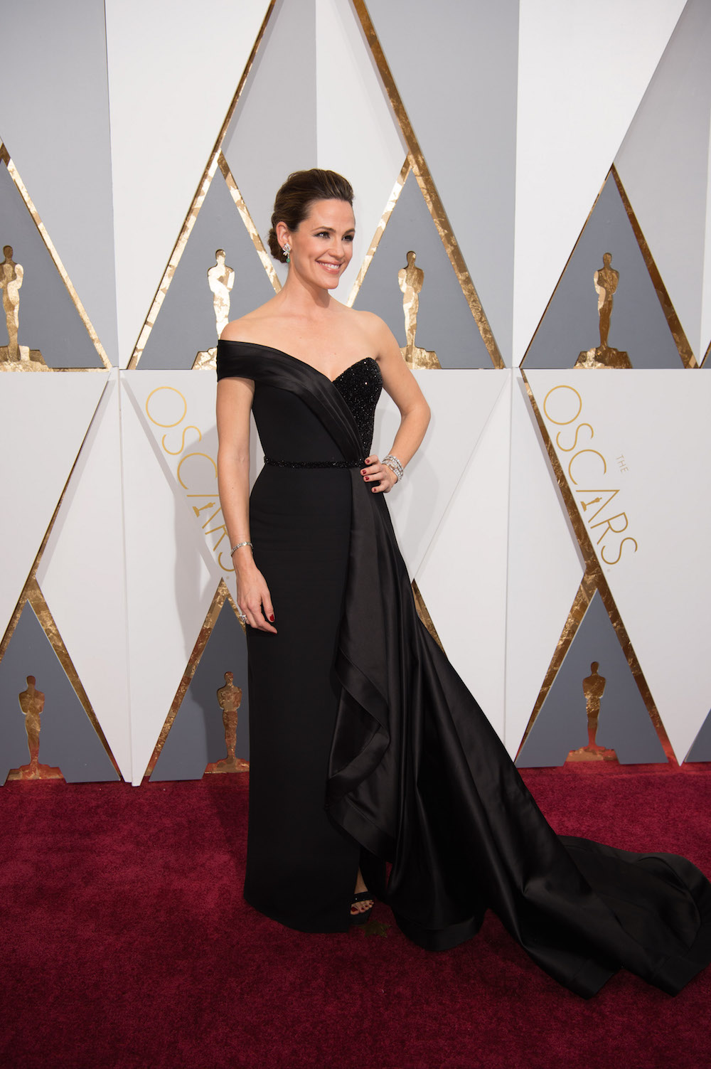 Jennifer Garner oscars dress kleid designer versace modepilot