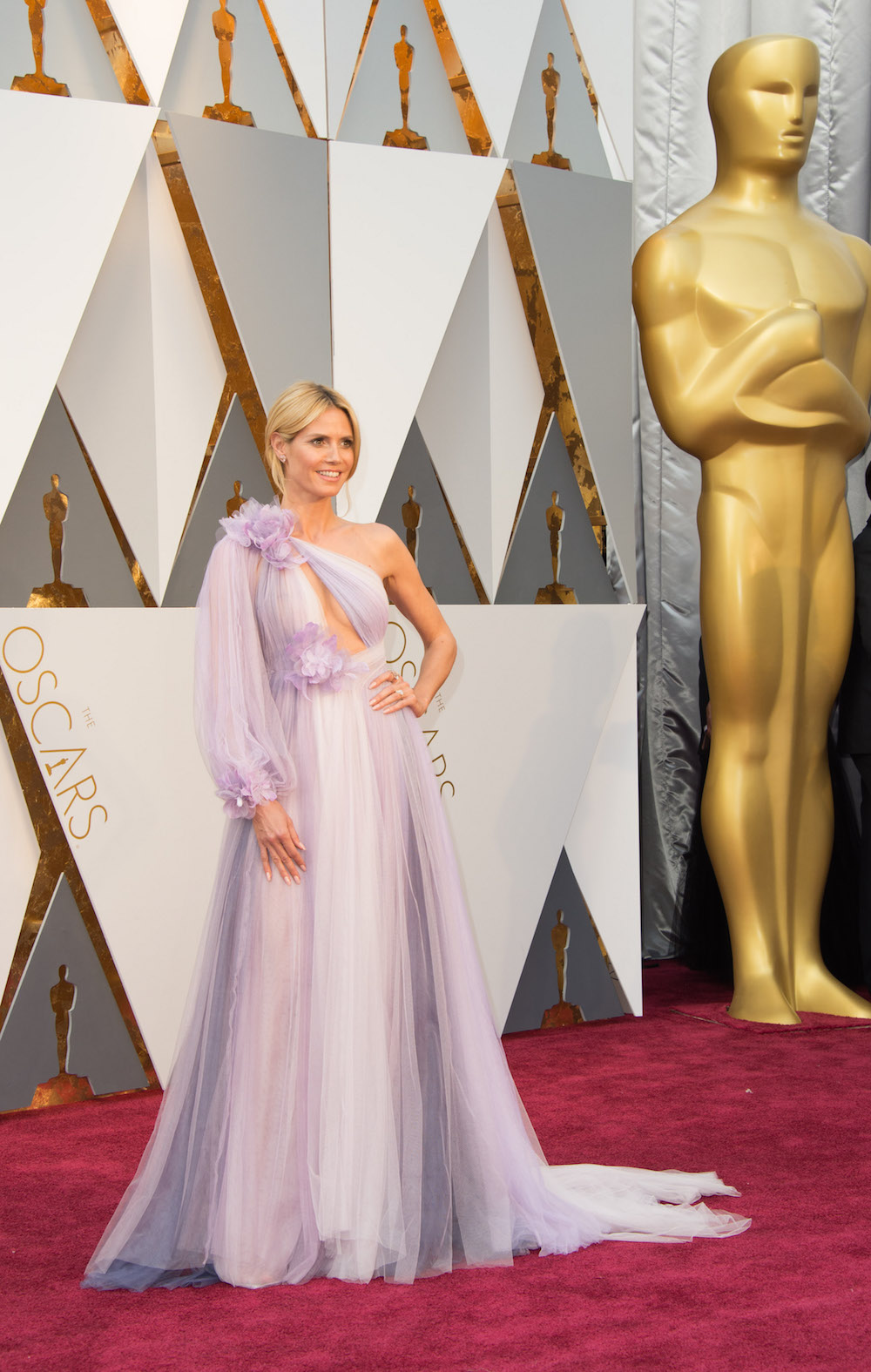 Heidi klum oscars 2016 kleid dress designer marchesa modepilot