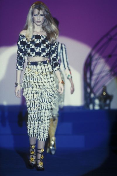 Gianni Versace 90er Claudia Schiffer Catwalk Modepilot