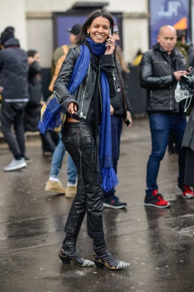 Lederjacke Streetstyle Modepilot Paris