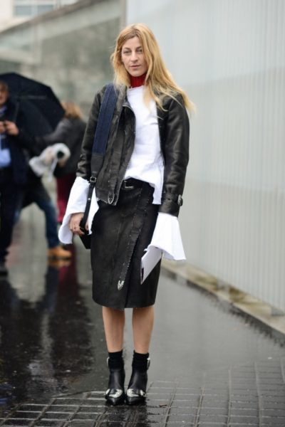 Lederjacke Streetstyle Modepilot Paris