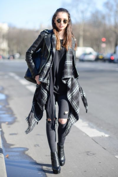 Lederjacke Streetstyle Modepilot Paris