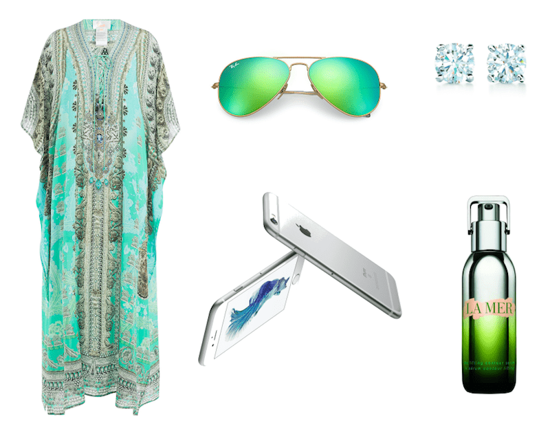 Gitta Lambsdorff Kaftan La Mer iPhone Tiffany RayBan