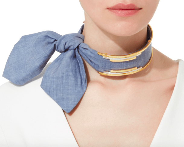 Bandana Choker Monica Sordo Moda Operandi Denim Modepilot