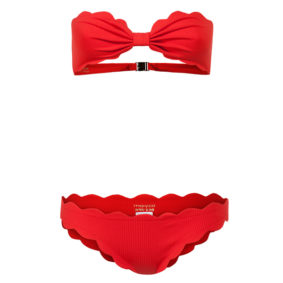 marysia bikini muschelsaum shoppen rot