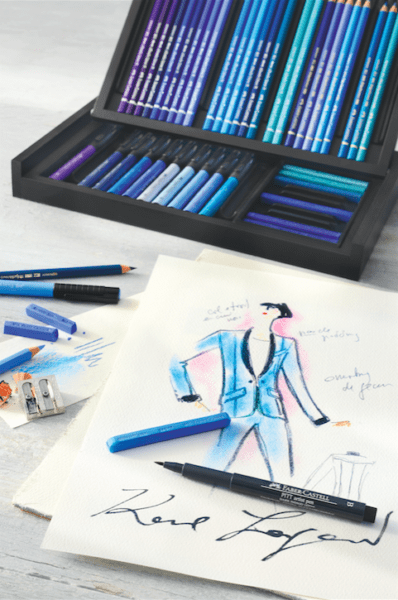 Zeichnung Stifte Karl Lagerfeld Modepilot
