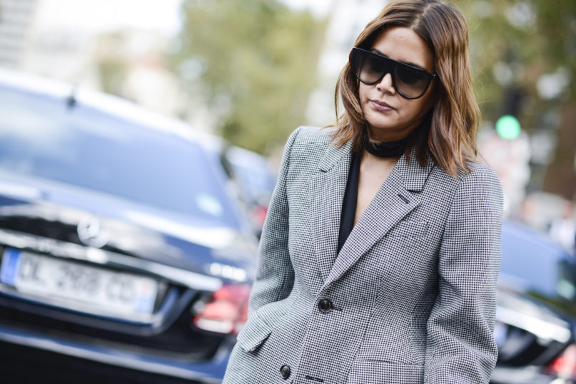 Christine Centenera BALENCIAGA BLAZER A W 2016/17 MODEPILOT STREETSTYLE