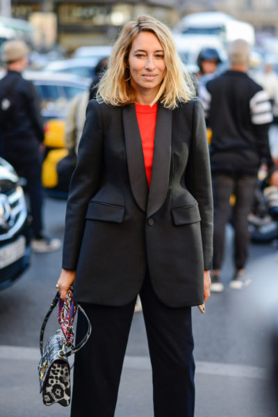 Alexandra Golovanoff BALENCIAGA BLAZER A W 2016/17 MODEPILOT STREETSTYLE