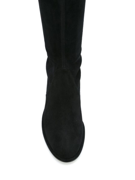 Stuart Weitzman Trio Grau Schwarz Modepilot Boots Stiefel Overknee