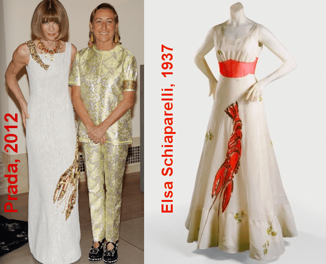 Hummerkleid Prada Anna Wintour lobster Elsa Schiaparelli