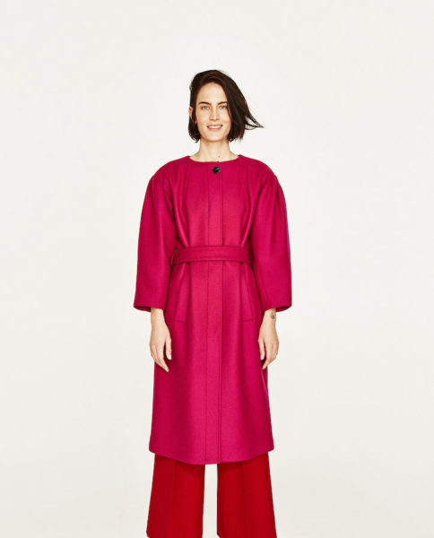 Zara Delpozo Mantel Pink