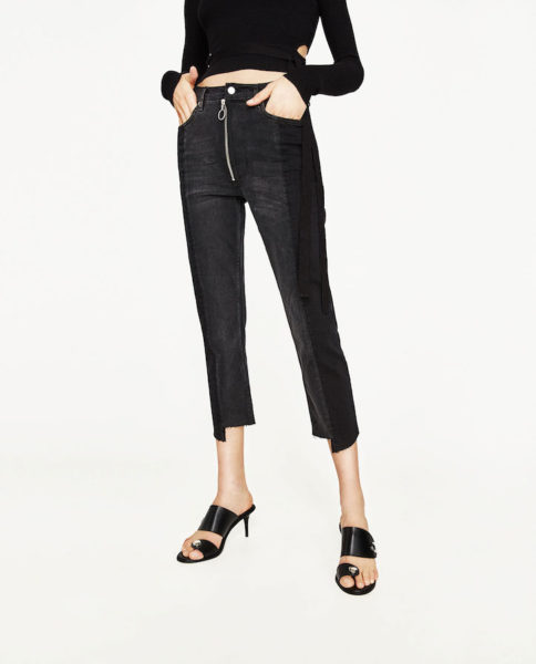 Zara Vetements schwarz grau Jeans