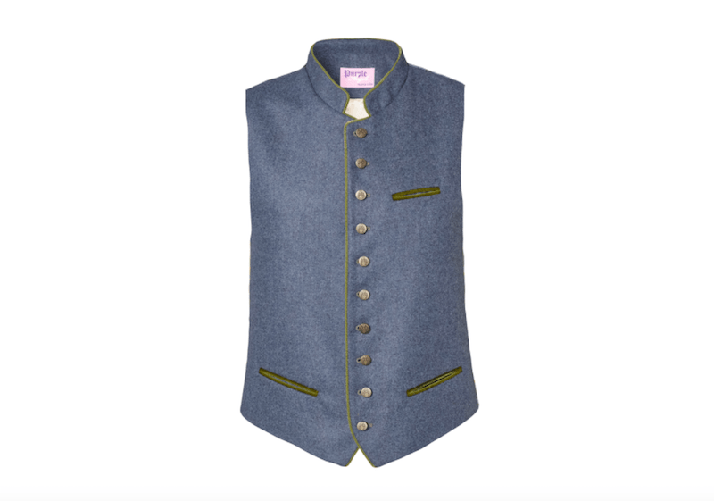 Tracht Herrenweste Justin Leone Purple Angels Modepilot