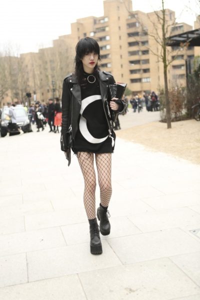 Streetstyle Netz fishnet Tights Modepilot