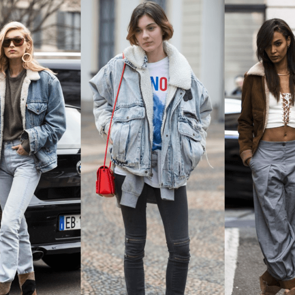 Street Style: Models in Lammfell