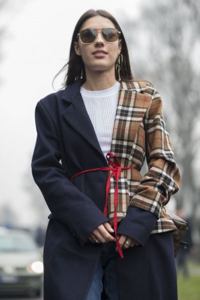 Street style Mailand Milano Milan Blazer belt Modepilot winter 2017